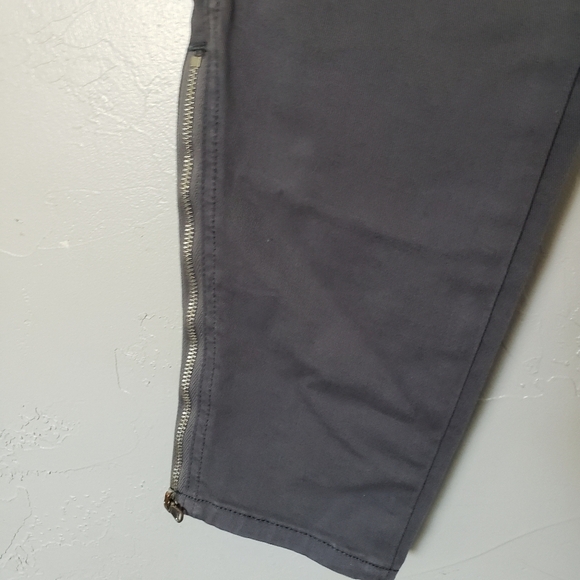 J Brand 27 Houlihan Dark Grey Pant Zipper Ankle Cargo Utility Denim Cotton Blend - Picture 7 of 7